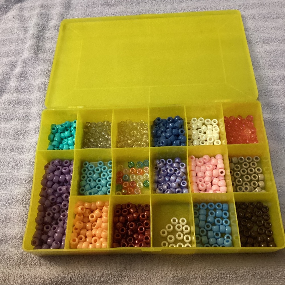 Glitter Rainbow Pastel Mixed Colors Pony Costume Seed Beads Bulk Lot